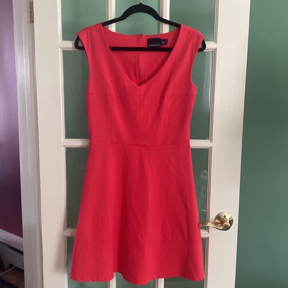 Cynthia Rowley Capped Sleeve Party Dress, Medium, Coral - Picture 7 of 15